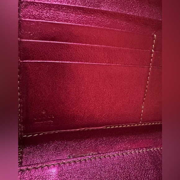 Gucci GG Canvas New Britt Long Wallet W/ COA - Picture 8 of 9